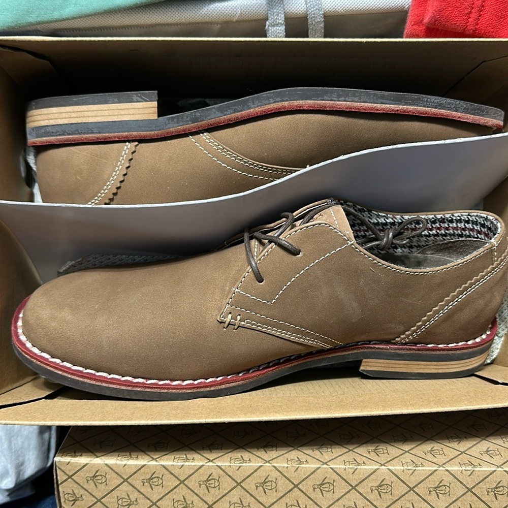 Penguin men’s 8.5 Waylon Oxford shoes light brown